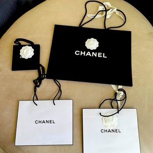 All for $30 Chanel shopping bags with camellia